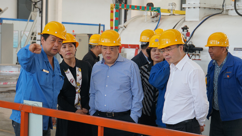 集團領導到標準熱處理、電器開關調研
